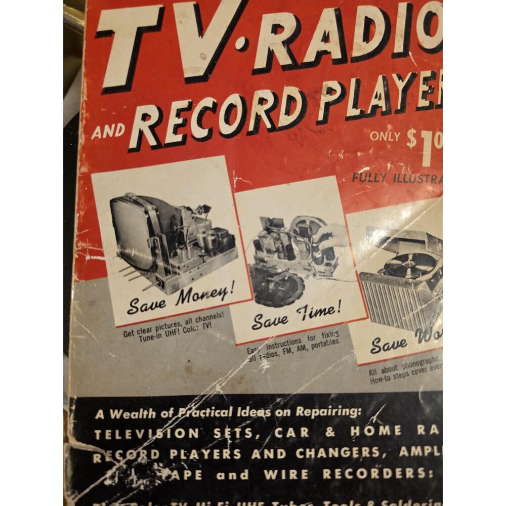 1954 Popular Science Magazine How to Fix Your Own TV Radio and Record Player